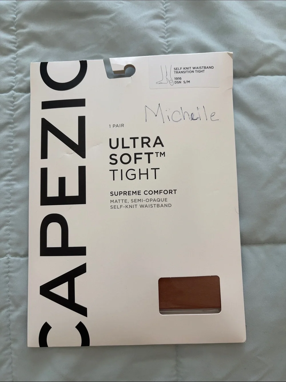 Capezio Ultra Soft Self Knit Waistband Transition Tight